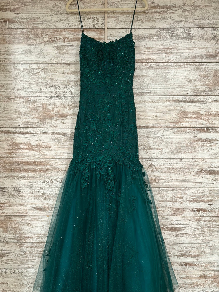 GREEN SPARKLY MERMAID GOWN