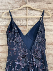 NAVY SPARKLY MERMAID GOWN