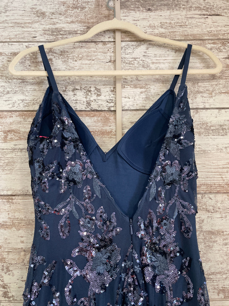 NAVY SPARKLY MERMAID GOWN