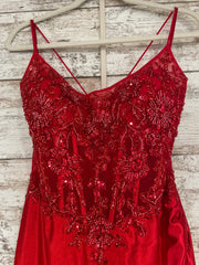 RED LONG EVENING GOWN (NEW)