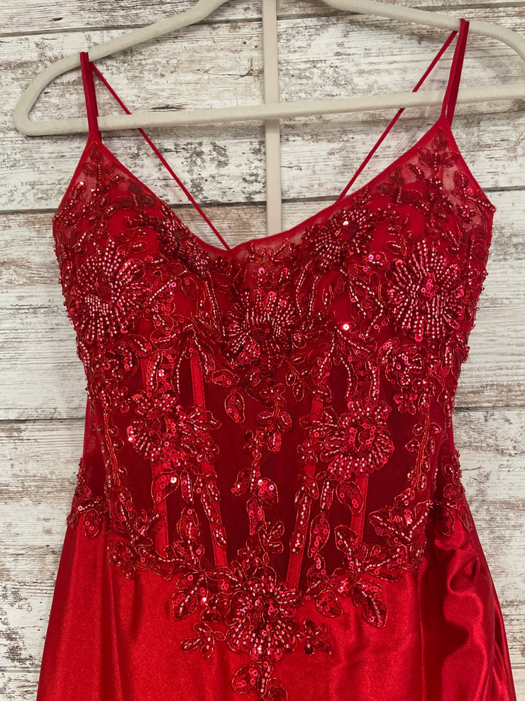 RED LONG EVENING GOWN (NEW)