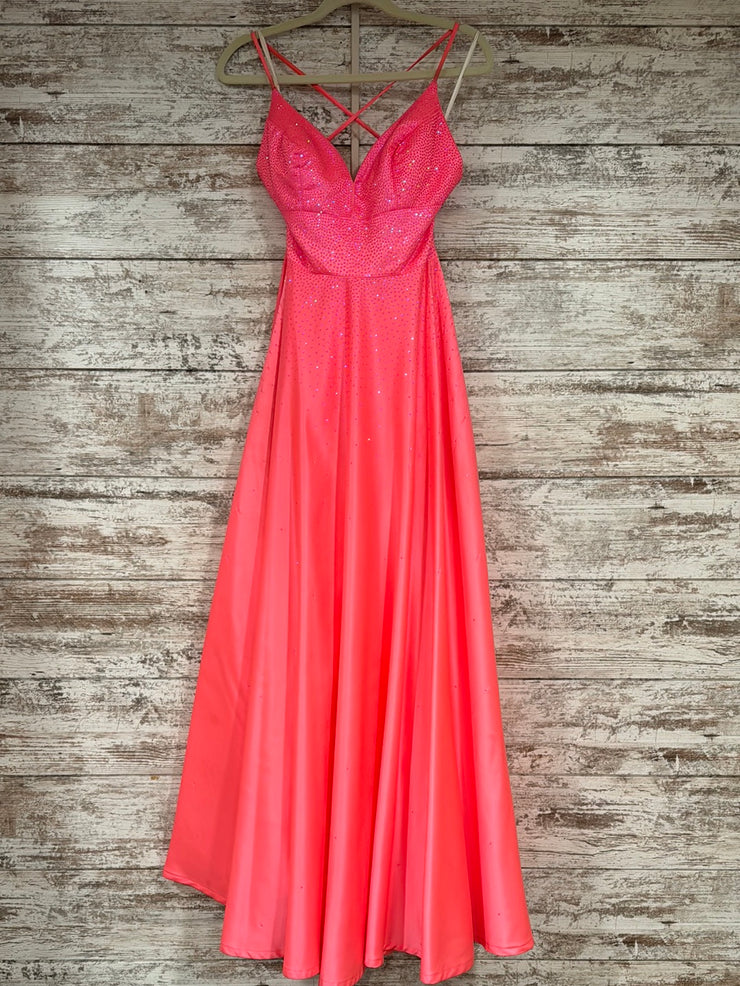 PINK A LINE GOWN