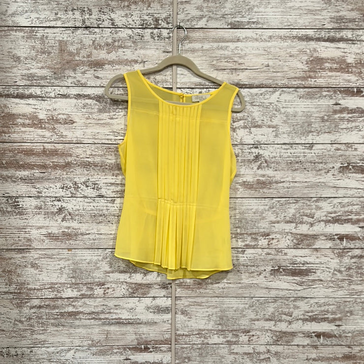 YELLOW SLEEVELESS TOP