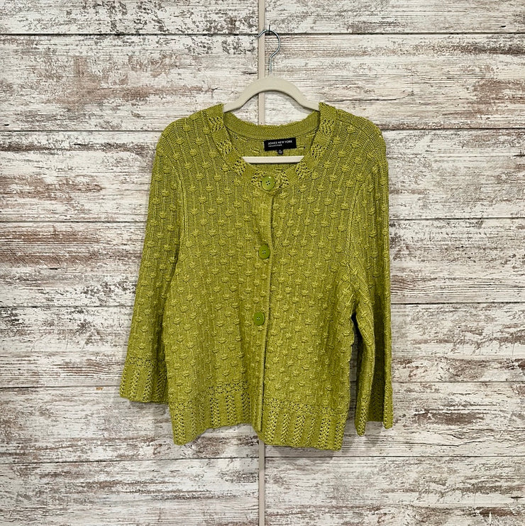 GREEN SWEATER JACKET