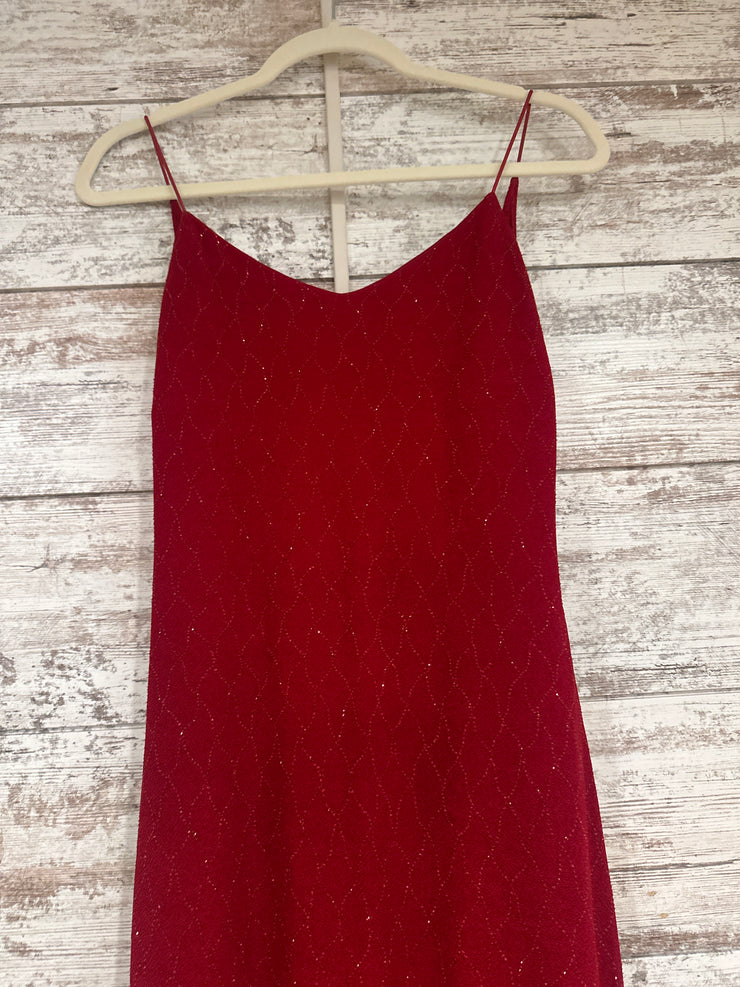 RED SPARKLY LONG DRESS