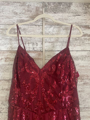 BURGUNDY SPARKLY DRESS (NEW)