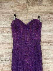 PURPLE SPARKLY MERMAID GOWN