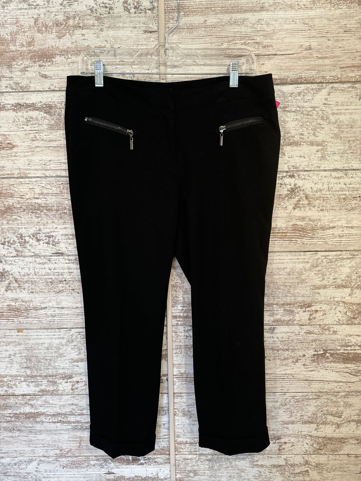 BLACK CROP PANTS