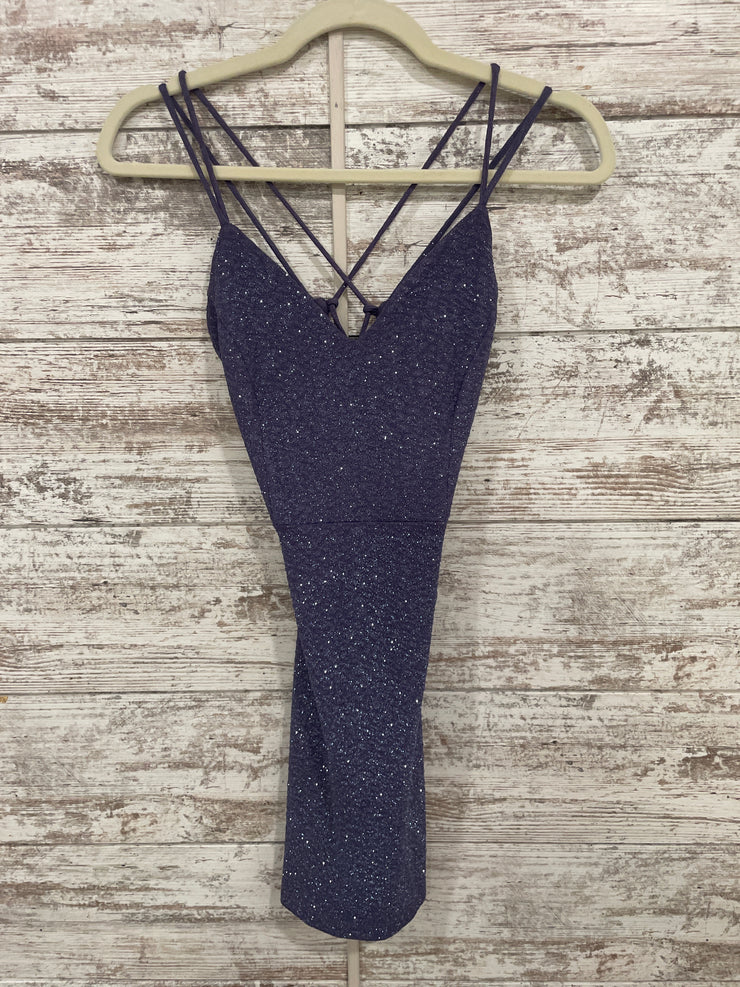 LAVENDER SPARKY SHORT DRESS