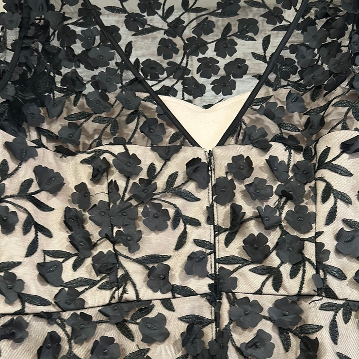 BLACK/TAN A LINE GOWN (NEW)