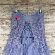 LAVENDER/FLORAL ALINE GOWN-NEW