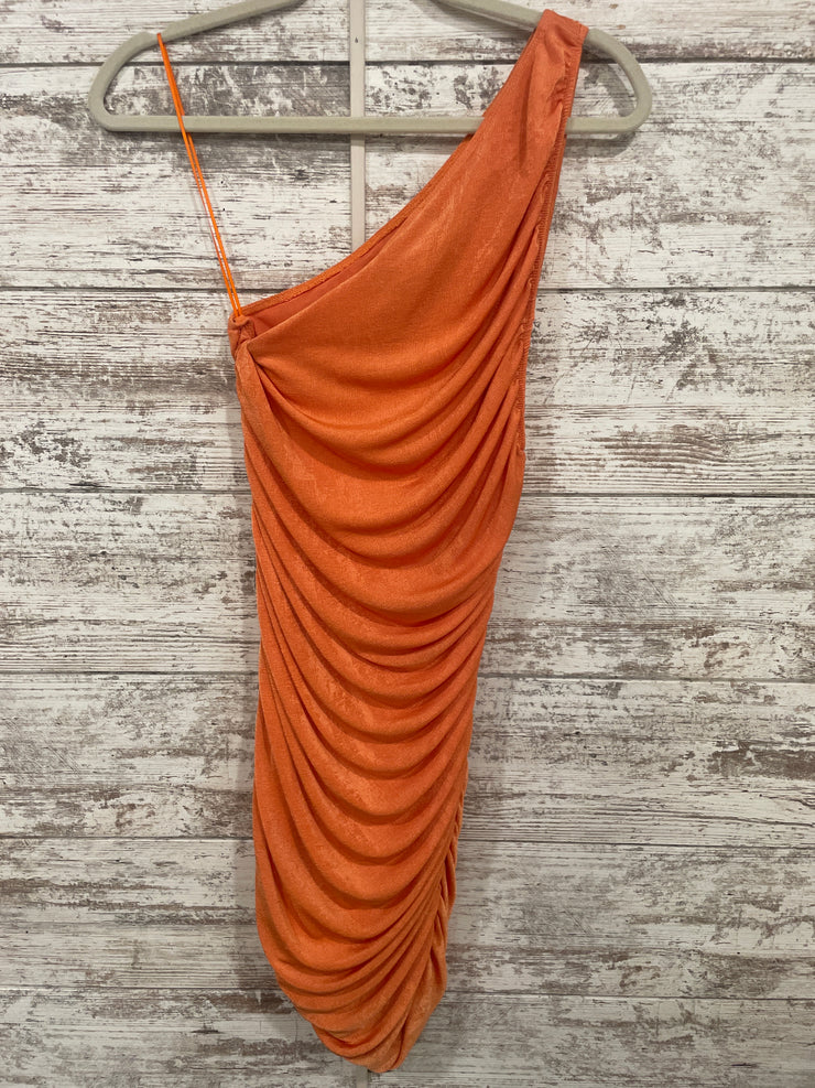 ORANGE ONE SHOULDER SHORT