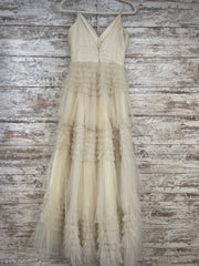 IVORY SPARKLY TIERED A LINE