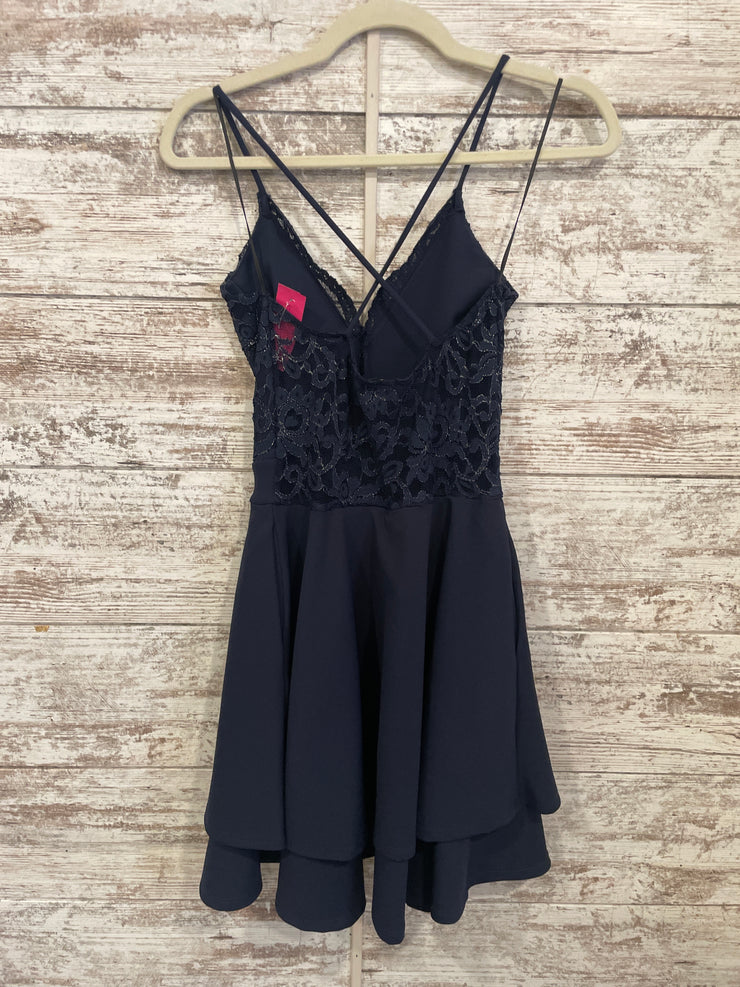 NAVY SHORT DRESS