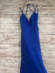 ROYAL BLUE BEADED DRESS (NEW)