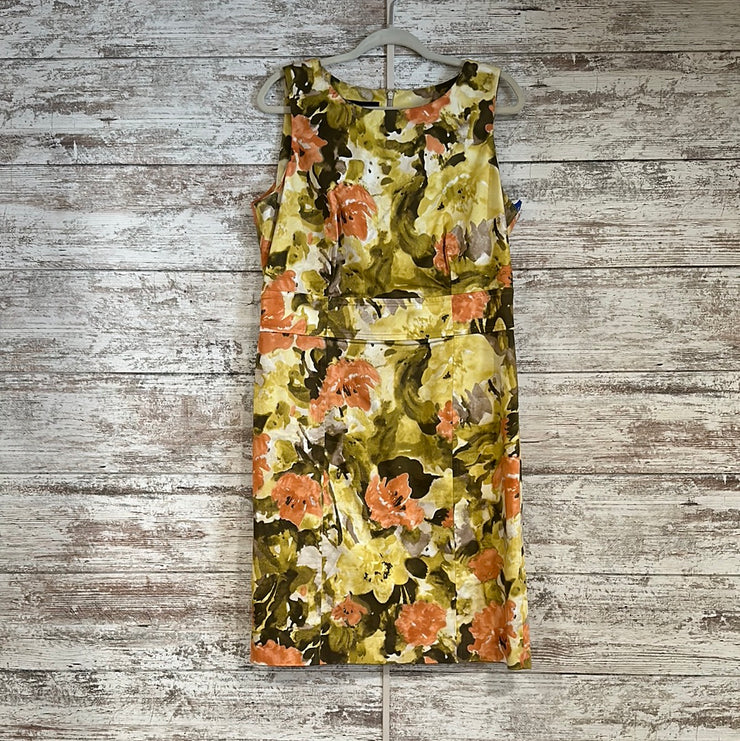 YELLOW/FLORAL SHORT DRESS