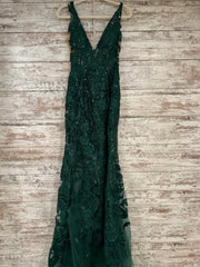 GREEN FLORAL LONG DRESS (NEW)