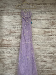 LAVENDER SPARKLY LONG DRESS-NE