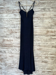 NAVY SPARKLY LONG DRESS
