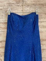 ROYAL BLUE HOT STONE DRESS-NEW