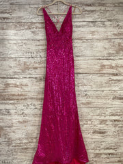PINK SPARKLY LONG DRESS (NEW)