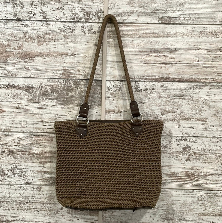 BROWN WOVEN PURSE