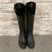 BLACK TALL LEATHER BOOTS $150