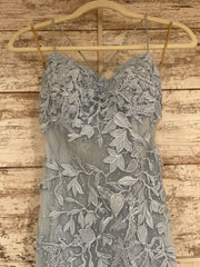 BLUE/FLORAL MERMAID GOWN
