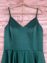 GREEN A LINE GOWN