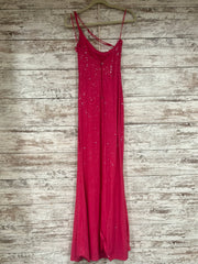 PINK FULL SEQUIN LONG DRESS
