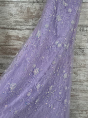 LAVENDER SPARKLY LONG DRESS-NE