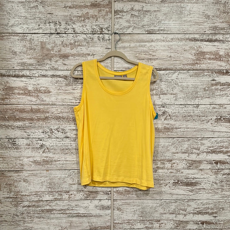 YELLOW SLEEVELESS TOP