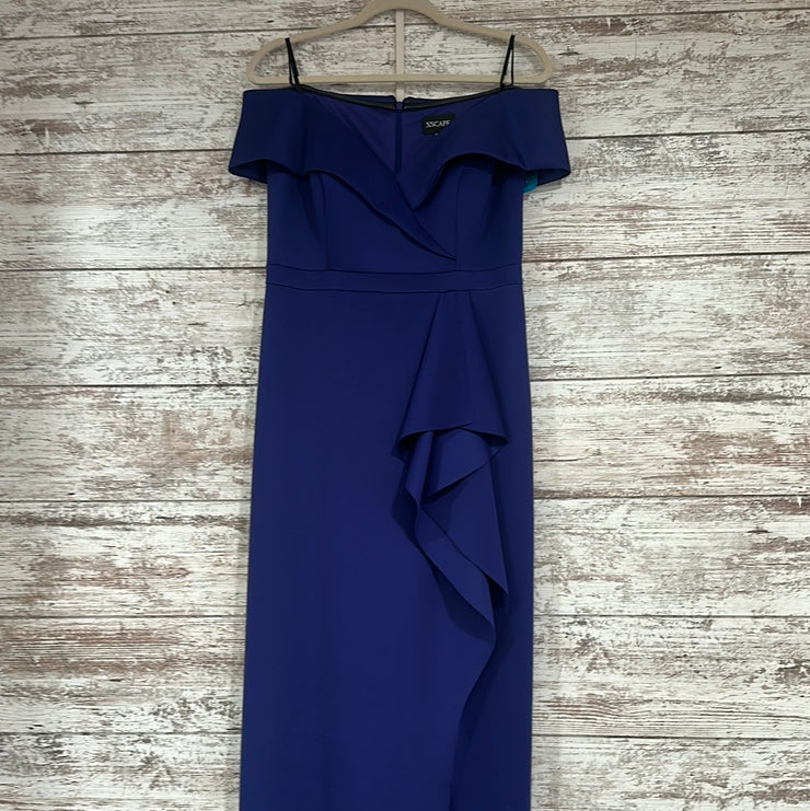 ROYAL BLUE LONG EVENING GOWN
