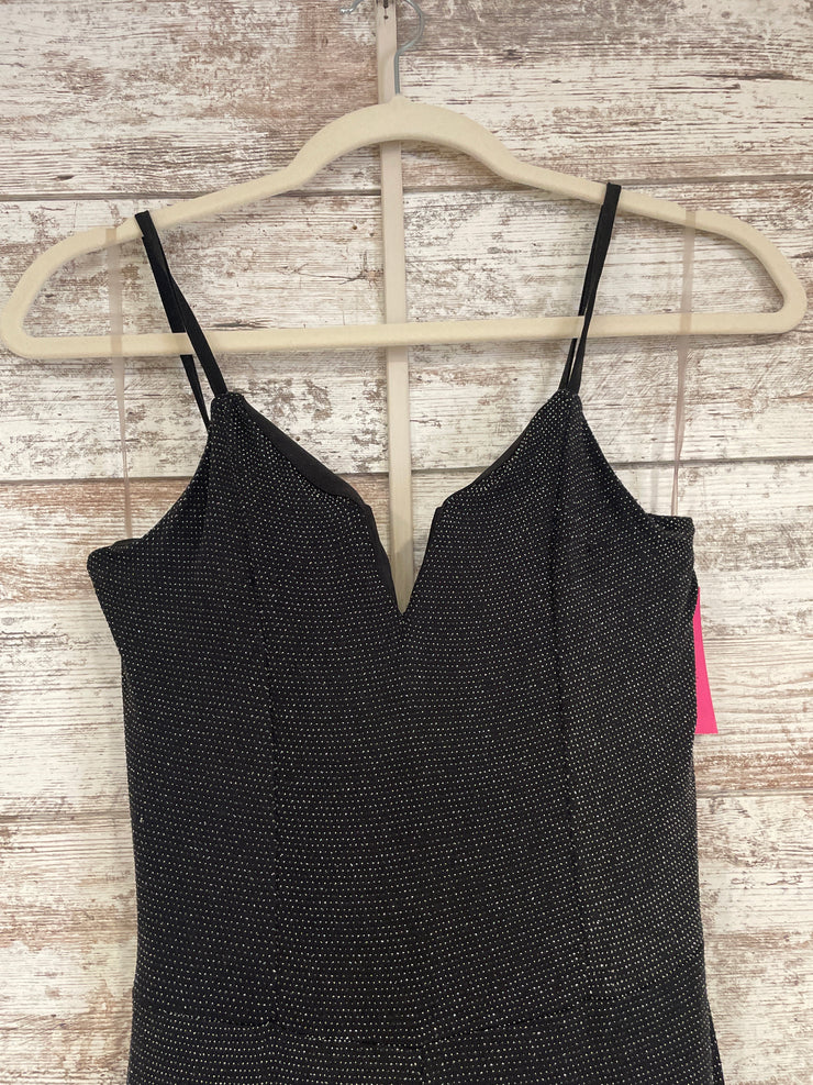 BLACK SPARKLY JUMPER