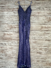 PURPLE SPARKLY LONG DRESS