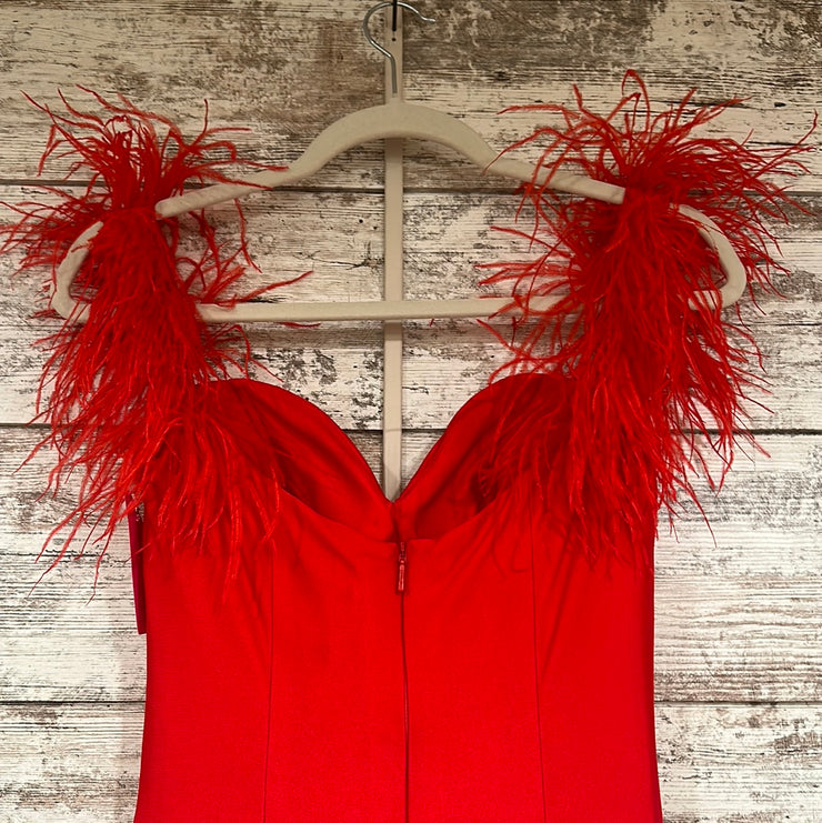 RED LONG EVENING GOWN