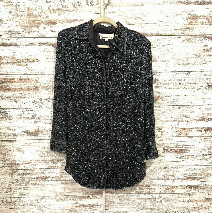 BLACK VINTAGE BEADED JACKET