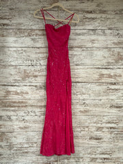PINK SPARKLY LONG DRESS