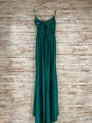 GREEN LONG EVENING GOWN (NEW)