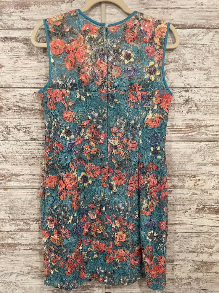 TEAL/ORANGE SHORT DRESS $169