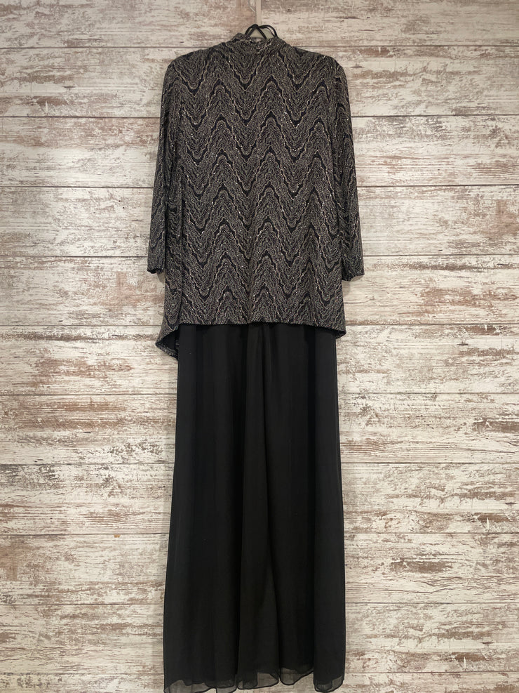 BLACK/GOLD 2 PC. LONG DRESS SE