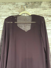 PURPLE 2 PC. LONG DRESS SET