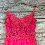 PINK A LINE GOWN