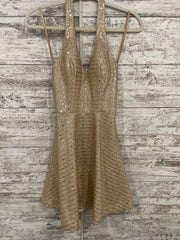 GOLD SPARKLY SHORT DRESS