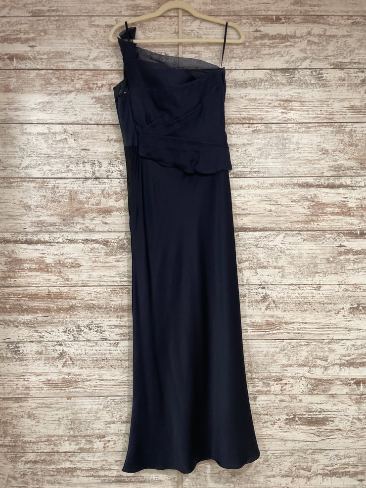 NAVY LONG EVENING GOWN