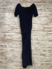 NAVY LONG EVENING GOWN