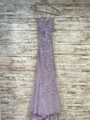 LAVENDER LACE MERMAID GOWN