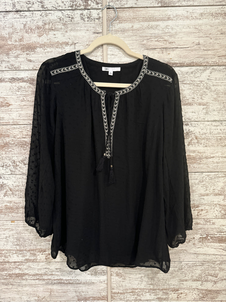 BLACK LONG SLEEVE TOP $59