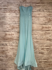 BLUE SPARKLY MERMAID GOWN