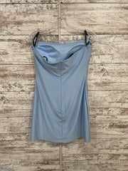 BLUE SATIN SHORT DRESS (NEW)